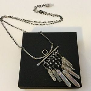 Quartz Crystal Sterling Silver Necklace Bespoken